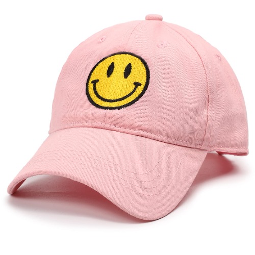 Pink Smiley Face Hat 