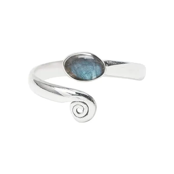 Grey Blue Labradorite Stone Toe ring midi ring 925 Sterling Silver Girls Toe Ring Midi Ring Women Body Jewellery Adjustable Toe Ring Handmade Toe ring gemstone toe rings