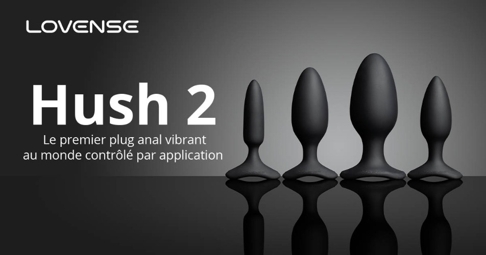 Lovense® Hush 2 : télécommande par application plug anal vibrant pour homme/femme !