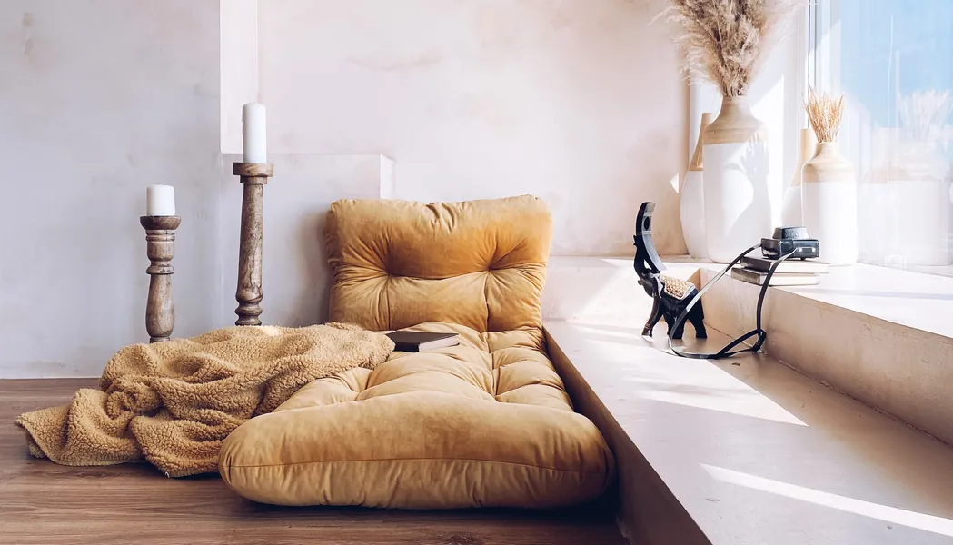 Large & small floor cushion and sofa cushions, velvet and linen, floor pillow, couch, floor sofa