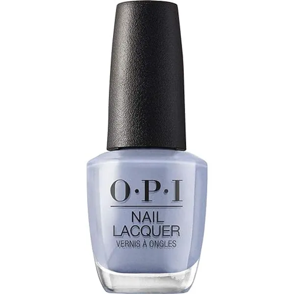 OPI Nail Lacquer Nail Polish | Opaque Light Blue Green Shimmer Chip Resistant Nail Polish | Vegan, Fast Drying, Streak Free - Check Out the Old Geysirs