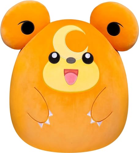 Squishmallows Pokemon Squad 10 Inch Ultrasoft Animal Collectible Pillow, Official KellyToy (Teddiursa), SQPK00011 - Teddiursa