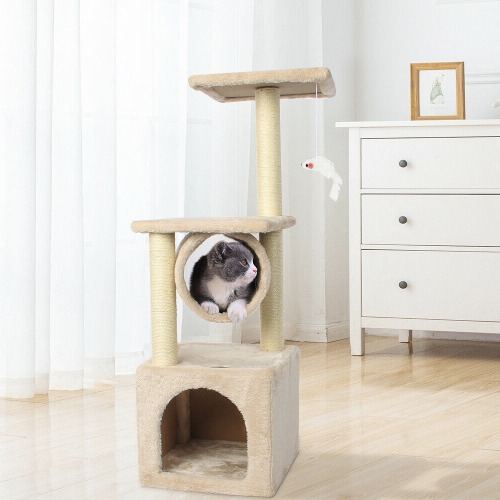 Cat Tree House Tower Scratching Bed Post