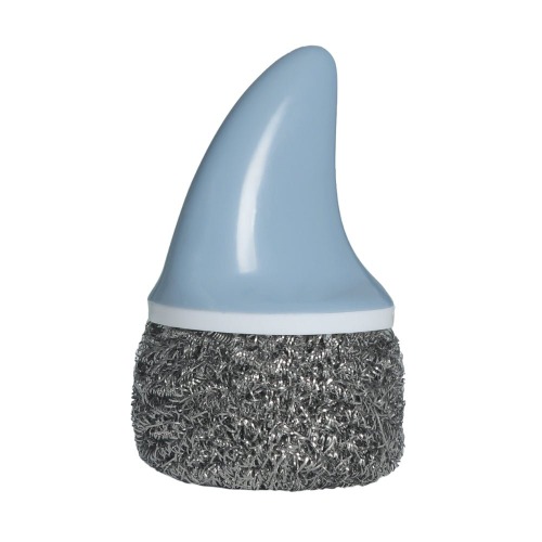 Cute Shark-Fin Pan Scrubber (with 1 scrub refill) - Sky Blue