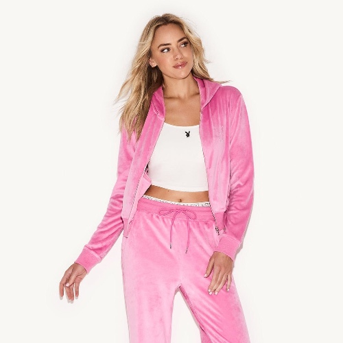 Women's Velour Jacket, Pink