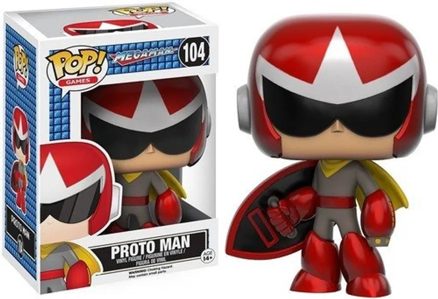 Funko 10348 POP Games: Mega Man-Proto Action Figure