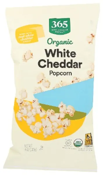 365 Everyday Value Organic Popcorn White Cheddar Cheese, 4 oz