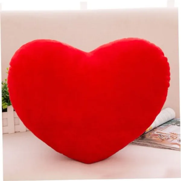 Cushions, 15x20cm Mini Heart Shaped Pillows, Plush Red Pillowcase, Home Decorative Cushion Cases for Jewelry, Necklaces, Bracelets Wedding Valentines Day