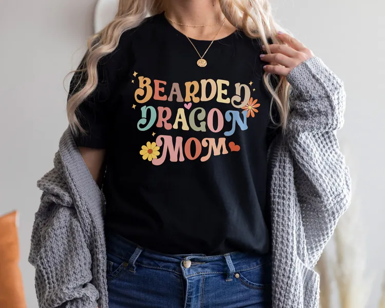 Bearded Dragon Mom Shirt, Pet Reptile Lover Gift, Bearded Dragon Lover Shirt, Bearded Dragon Owner Gift, Beardies Shirt, Pet Bearded Dragon