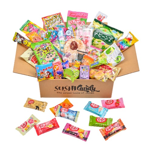 40 Japanese Candy Box 30 Japanese Snacks Plus 10 Japanese Kit Kat Flavors - 