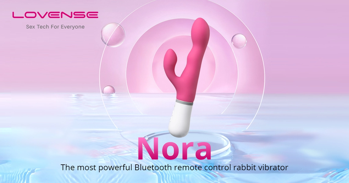 Nora by Lovense. Bluetooth remote control long-distance rabbit vibrator