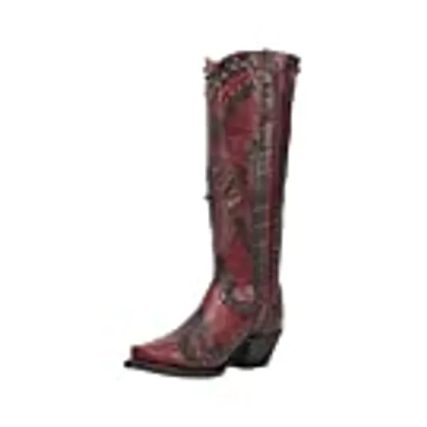 DAREDEVIL LEATHER BOOT RED / 6 / M