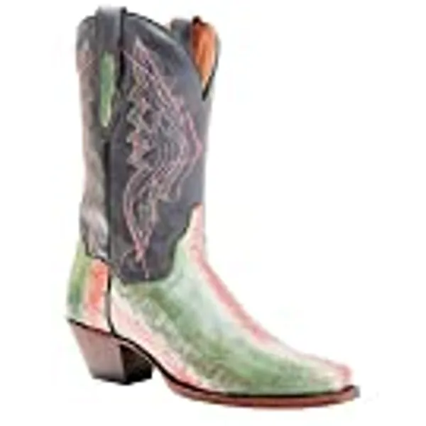 Dan Post Women's Exotic Watersnake Skin Western Boot Wide Square Toe - Dpp5699
