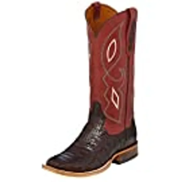 Tony Lama Women's Exotic Caiman Western Boot Square Toe