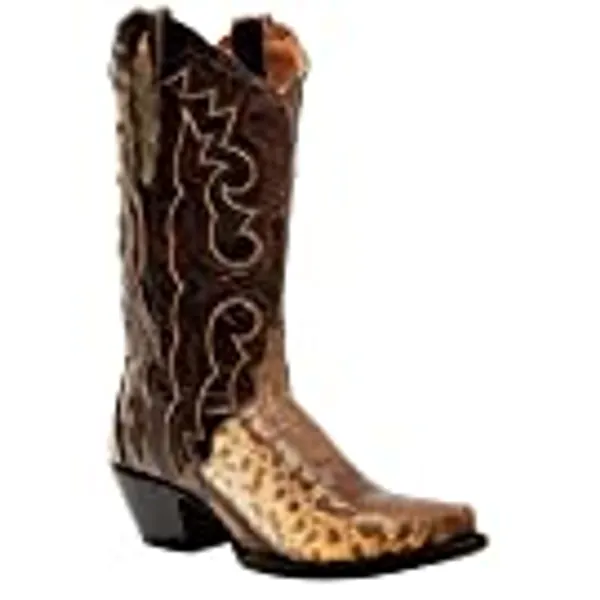 Dan Post Women's Karung Snake Exotic Western Boot Snip Toe - Dps704