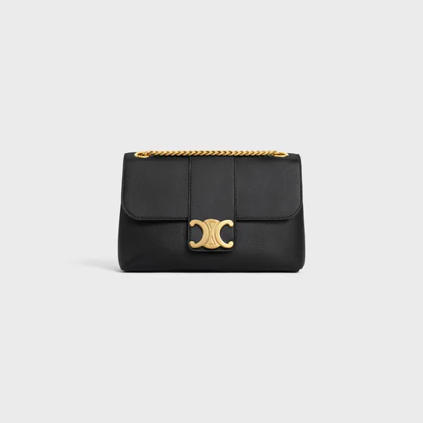 MEDIUM CELINE VICTOIRE BAG IN SUPPLE CALFSKIN - BLACK | CELINE