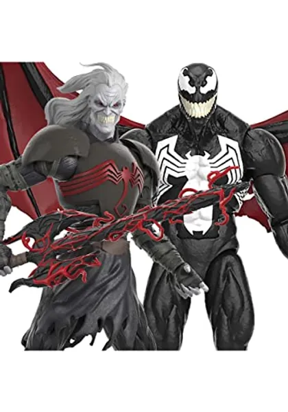 Hasbro Marvel Legends Series Spider-Man 60th Anniversary Marvelβs Knull and Venom 2-Pack King in Black 6-inch Action Figures, 5 Accessories, Multicolor (F3466)