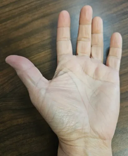 Imagine caressing my hand