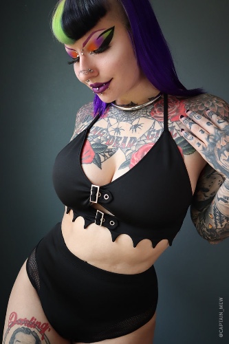 Women's Blood Lust Bikini Top | 3XL / Black