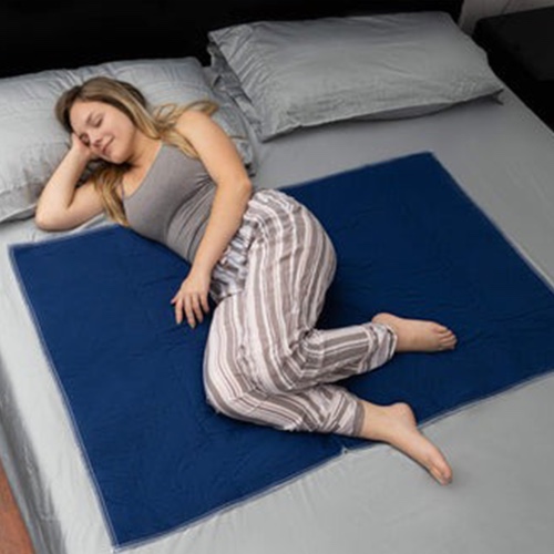 Inspire Waterproof Mattress Pad, 34 x 54 Dark Color Hides Stains