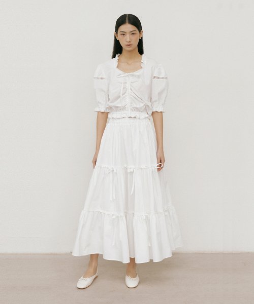 MUSINSA | LUCIR ZU French Cancan Skirt (ivory)