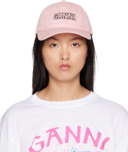 Pink Embroidered Cap