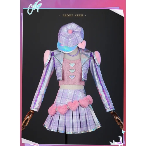 Heartthrob Caitlyn Cosplay Costume for League of Legends Fans - S