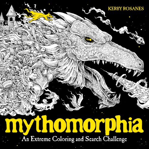 Mythical colouring book