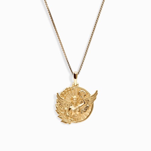 Nike Necklace - 14K Yellow Gold Vermeil / 16"-18"