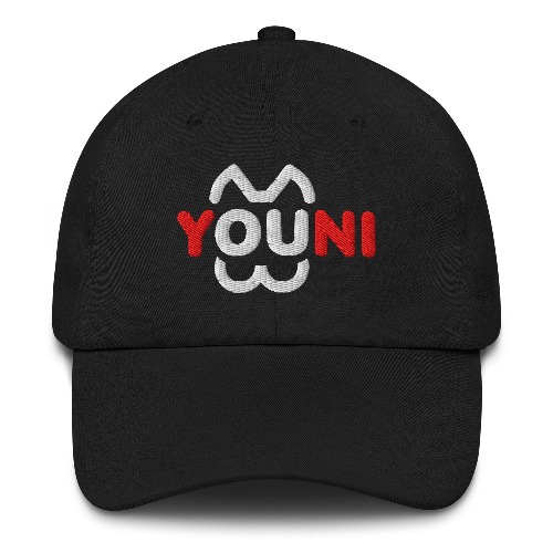 Youni Logo | Embroidered Cap | Black