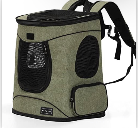 Amazon.com : Petsfit Dog Backpack Carrier Easy-Fit Pet Travel Backpack Carrier for Hiking Walking Cycling Suitable for Small Medium Dogs Cats and Rabbits up to 22 Pounds : Pet Supplies