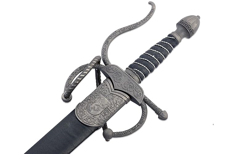 Vulcan Gear Medieval Crusader Sword with Scabbard - Choose Your Style - Rapier Sword