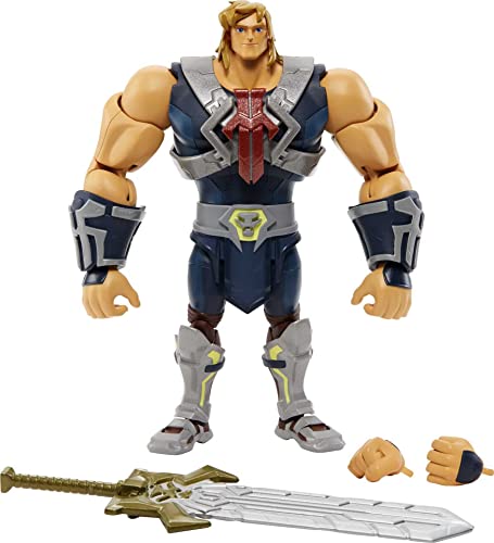 Masters of the Universe Masterverse Animated He-Man Action Figure with Accessories, 7-inch MOTU Collectible Gift - Masterverse Animated He-Man