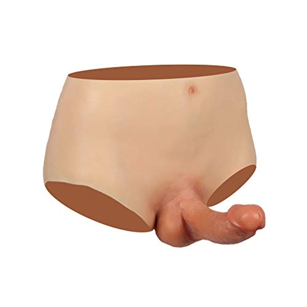 5inch Silicone Dildo Panties Realistic Penis Female Strapon Sex Toys for Lesbian Women Dick Masturbation (L, 1)