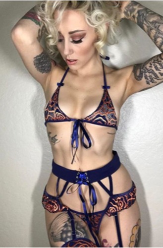 Hip Hugger Bra & Stocking Set | O/S