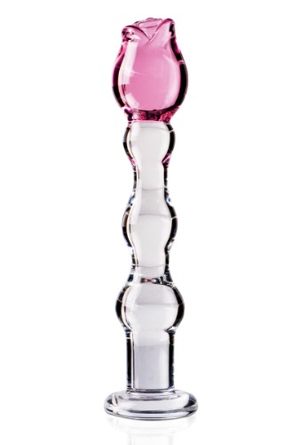 Icicles No 12 Rose Glass Dildo | Default Title