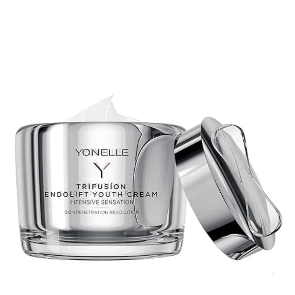 YONELLE TRIFUSION Endolifting-Verjüngungs Gesichtscreme Damen - Nacht Tagescreme gesicht - Anti-Aging-Creme - Gesichtspflege für reife und trockene Haut - NANODISCS™ mit aktiven Peptiden 55ml