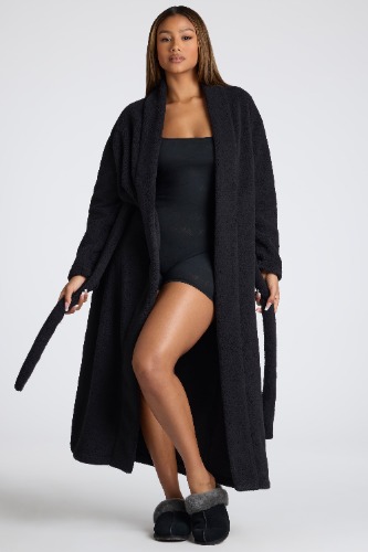 Black Fleece Robe