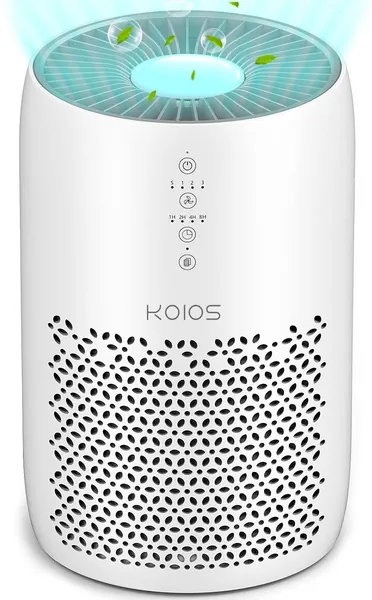 KOIOS Air Purifier for Home Large Room 861 sq ft High CADR H13 True HEPA Air Filter Cleaner Odor Eliminators for Allergies and Pets Dander Wildfire Smoke Dust Pollen Ozone-Free
