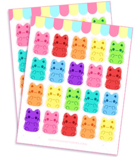 Gummy Meowchi Sticker Sheet
