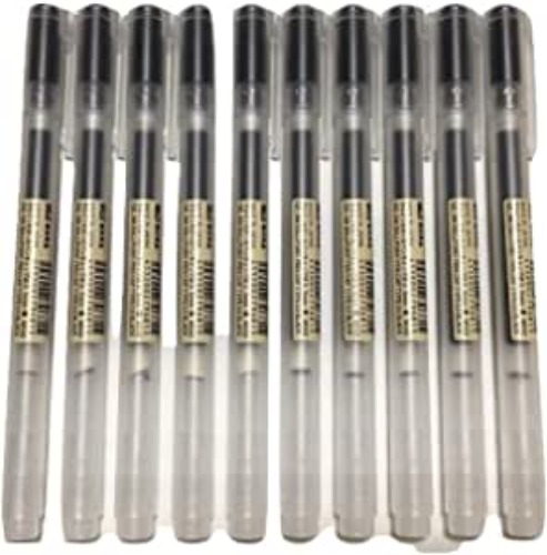 MUJI Gel Ink Ball Point Pen 0.5mm Black color 10pcs
