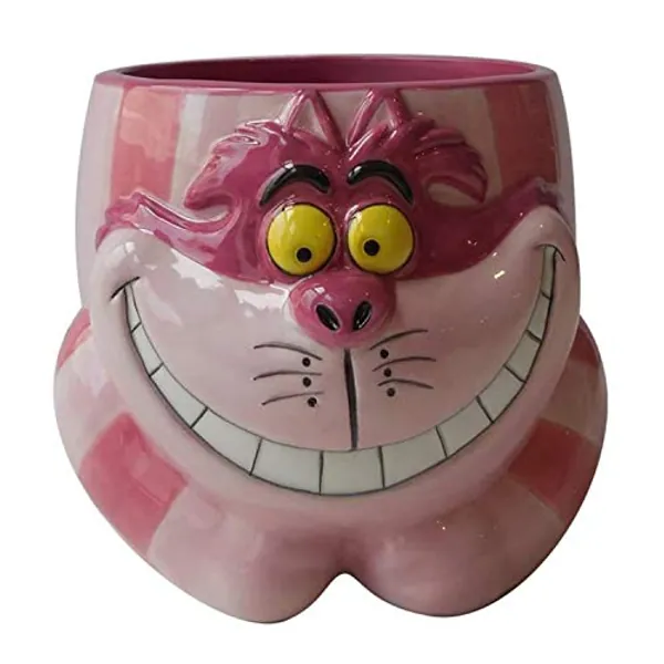Silver Buffalo Disney Alice in Wonderland Cheshire Cat Ceramic 3D Sculpted Mug, 20 Ounces