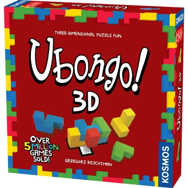 Ubongo 3D - a Kosmos Game | Geometric Puzzle Game with Three-Dimensional Blocks | Family Friendly Fun Game | Highly Re-Playable | Quality Components (Made in Germany) | 1 to 4 Players, Ages 8 and up
