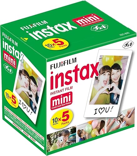 Fujifilm Instax Mini Instant Film 10 Sheets × 5 Pack