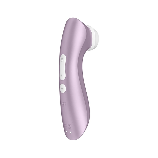 Satisfyer Pro 2+ Air-Pulse Clitoris Stimulating Vibrator - Non-Contact Clitoral Sucking Pressure-Wave Technology & Vibration, Waterproof, Rechargeable (Violet) - Rose Gold
