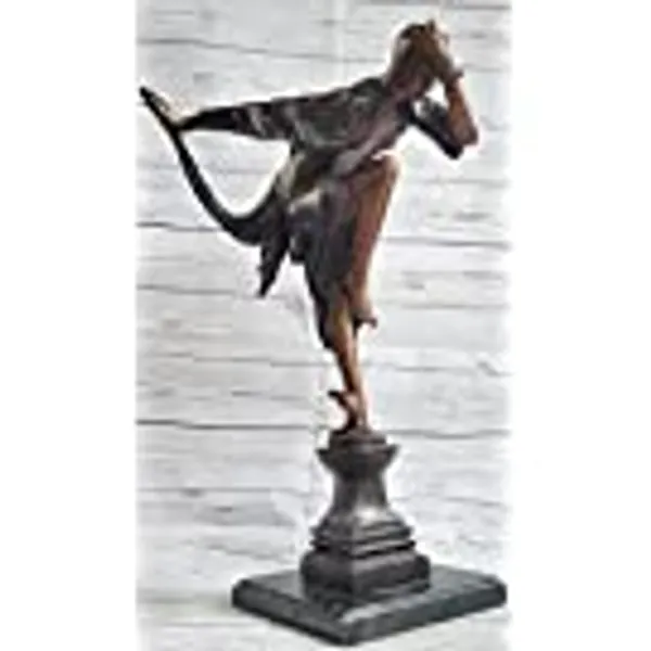 Signed Bronze Art Nouveau Deco J.ERTE Statue Figurine Sculpture Art Figure Large Handmade Gift Home Bronze Statue by European Bronze