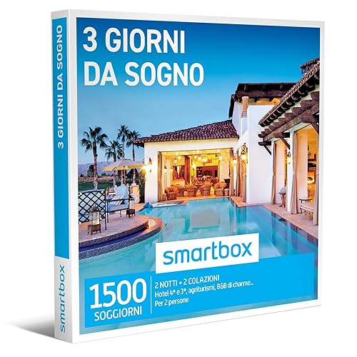 Smartbox - Cofanetto Regalo Coppia- Idee Regalo Originale - 3 giorni da sogno