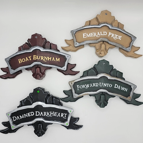 Crête de navire personnalisée inspirée de Sea Of Thieves