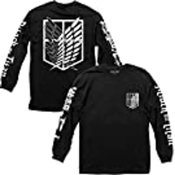 Ripple Junction Attack on Titan Scout Regiment Shield Anime Long-Sleeve Shirt for Men and Women Officially Licensed