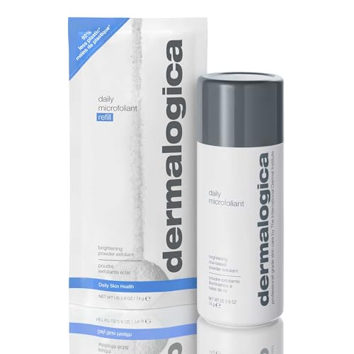 Dermalogica Daily Microfoliant, Face Exfoliator Scrub Powder with Salicylic Acid and Papaya Enzyme, Achieve Brighter, Smoother Skin Daily - 2.6 Ounce (Pack of 2)